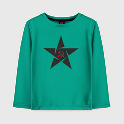 Детский лонгслив Black star USSR