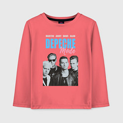 Лонгслив хлопковый детский Depeche Mode Vintage, цвет: коралловый