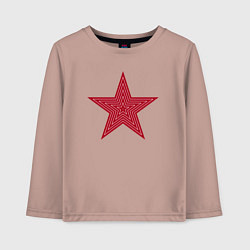 Детский лонгслив USSR red star