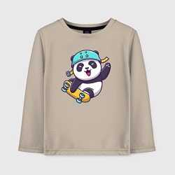 Детский лонгслив Skater panda