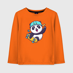 Детский лонгслив Skater panda