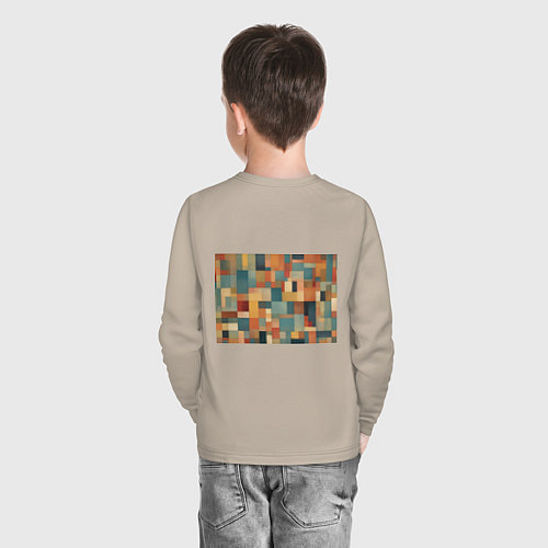 Детский лонгслив Inspired by Paul Klee / Миндальный – фото 4