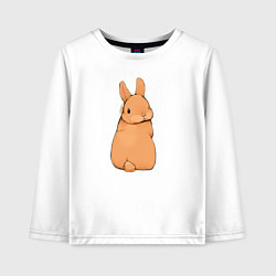Детский лонгслив Кролик с прической