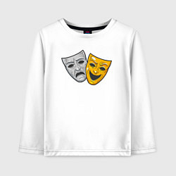 Детский лонгслив Маски театра
