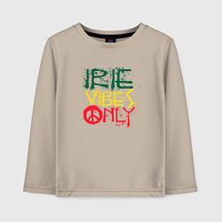 Детский лонгслив Irie vibes only