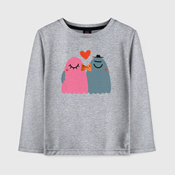 Детский лонгслив Влюблённые птички