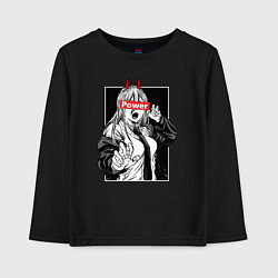 Детский лонгслив Пауэр - манга Человек-бензопила