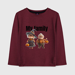 Детский лонгслив Моя семья