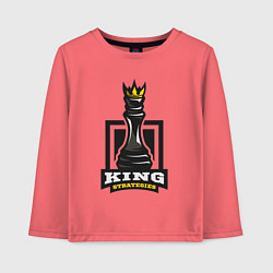 Детский лонгслив Королевские стратегии