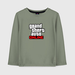 Детский лонгслив GTA online logo game