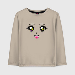 Детский лонгслив Эмоция радость - восхищение