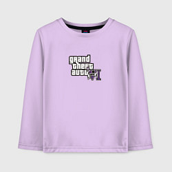 Детский лонгслив Grand Theft Auto 6 vice city logo