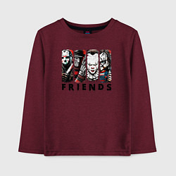 Детский лонгслив Halloween friends black friday