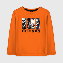 Детский лонгслив Halloween friends black friday