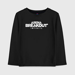 Лонгслив хлопковый детский Arena breakout infinite, цвет: черный