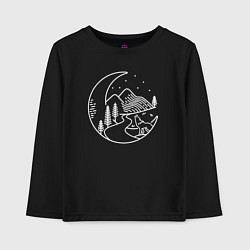 Детский лонгслив Ночной волк