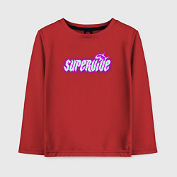 Детский лонгслив Supervive logo