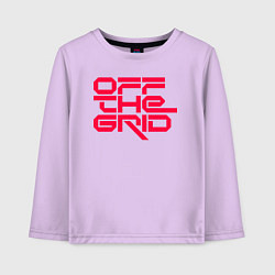 Детский лонгслив Off the grid logo