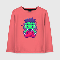 Детский лонгслив Франкенштейн геймер