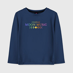 Детский лонгслив Coldplay moon music