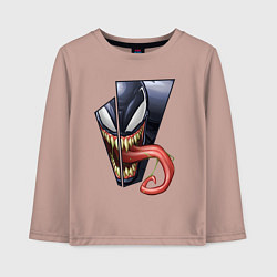 Детский лонгслив Venom with tongue sticking out