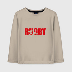 Детский лонгслив Регби art