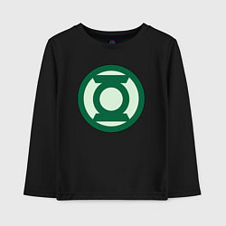 Детский лонгслив Green lantern logo