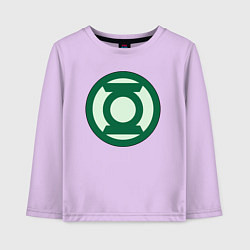 Детский лонгслив Green lantern logo