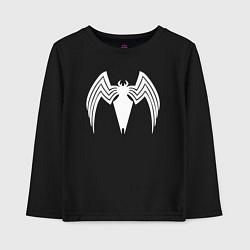 Детский лонгслив Venom spider logo