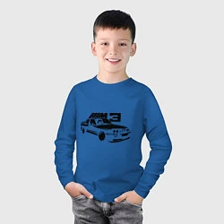 Лонгслив хлопковый детский BMW M3, цвет: синий — фото 2