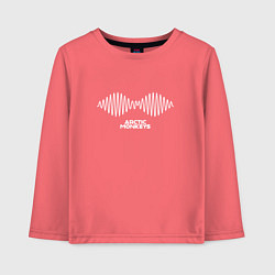 Лонгслив хлопковый детский Arctic Monkeys logo, цвет: коралловый