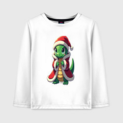 Детский лонгслив Новогодний змеёныш