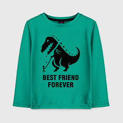 Лонгслив хлопковый детский Godzilla best friend, цвет: зеленый
