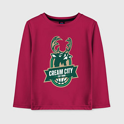 Детский лонгслив Milwaukee Bucks cream city