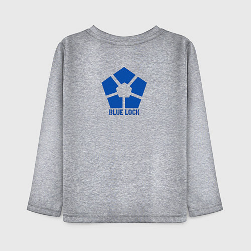 Детский лонгслив Сейширо Наги - Синяя тюрьма: Блю Лок / Меланж – фото 2