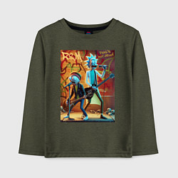 Детский лонгслив Punk rock - Rick and Morty