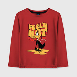 Детский лонгслив Даффи Дак тает от жары