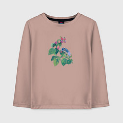 Детский лонгслив Синица на малине