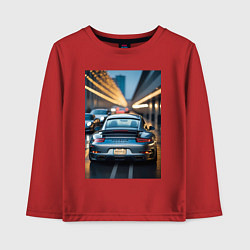 Детский лонгслив Porsche 911 в городе