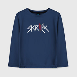 Детский лонгслив Skrillex - logo