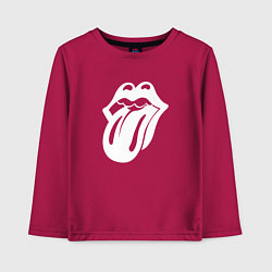 Детский лонгслив Rolling Stones - white logo