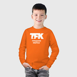 Лонгслив хлопковый детский Thousand Foot Krutch - logo, цвет: оранжевый — фото 2
