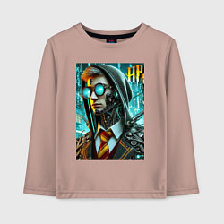 Детский лонгслив Cyber Harry Potter - ai art fantasy
