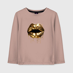 Детский лонгслив Золотые губы