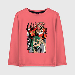 Детский лонгслив Человек-бензопила Пауэр пила