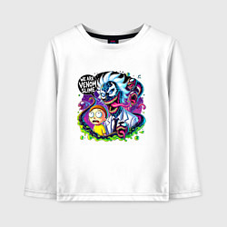 Детский лонгслив Rick and Morty - we are Venom slime