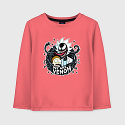 Детский лонгслив Morty and Rick-Venom - meme