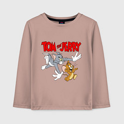 Детский лонгслив Том и Джерри - погоня