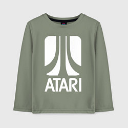 Детский лонгслив Atari logo white