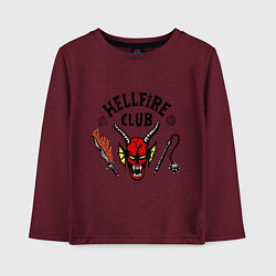 Детский лонгслив Stranger things - hellfire club
